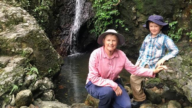 NATURE LOVING: Jarrah with his Mum.