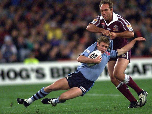 Gorden Tallis’ infamous tackle on Brett Hodgson in 2002.