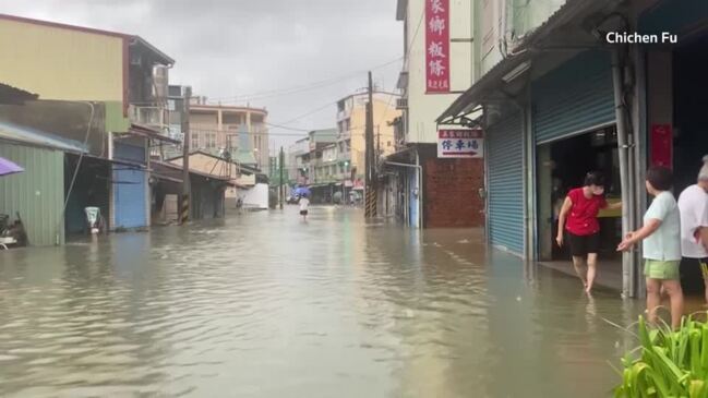 Flooding In Southern Taiwan After Typhoon Gaemi Hits | Daily Telegraph