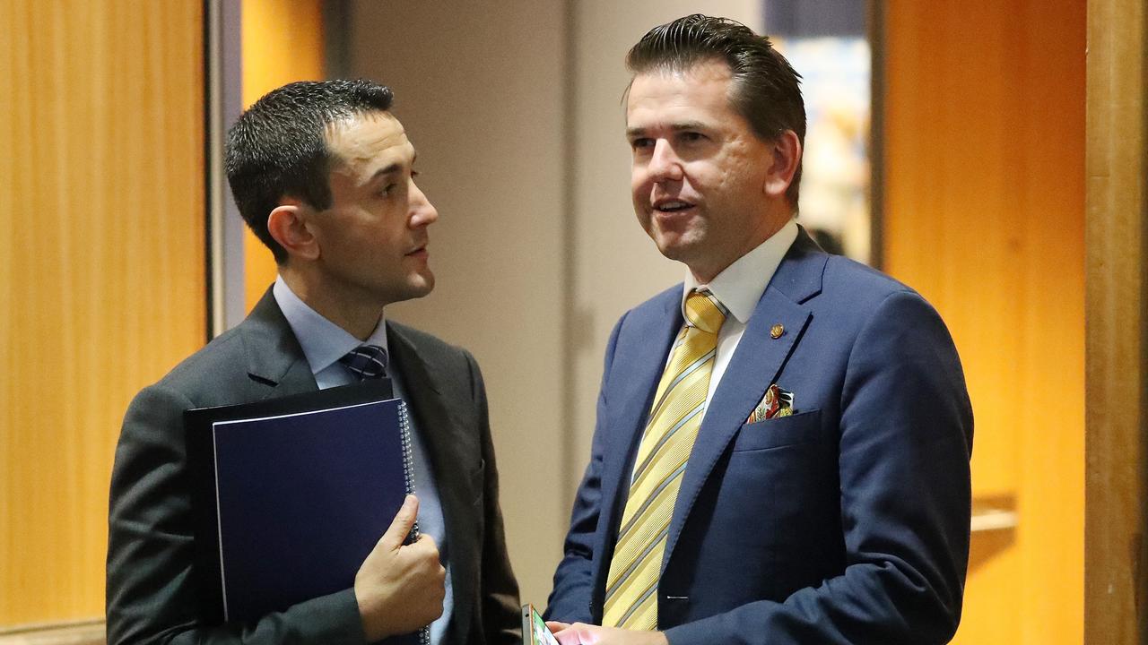 Opposition Leader David Crisafulli and MP Jarrod Bleijie. Picture: Liam Kidston