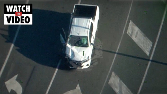 Dramatic vision of police chase in Caboolture