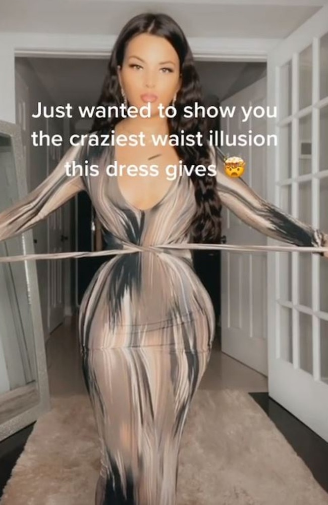 Tiktok Video Of Womans ‘optical Illusion Fashion Nova Dress Goes