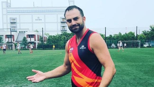 Hawthorn star Brian Lake was jailed after a scuffle in Japan. Picture: Instagram