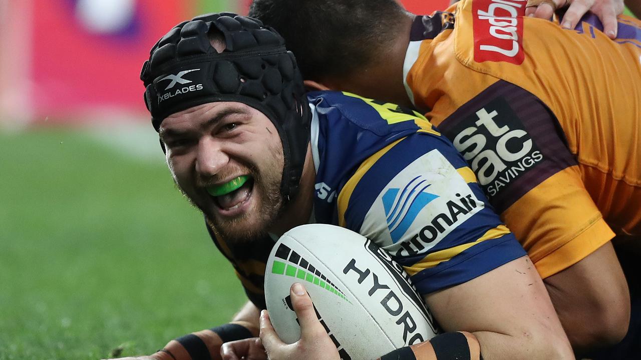 Former Eels and Waratahs forward Tepai Moeroa could end the season with an NRL premiership with Melbourne. Picture: Brett Costello