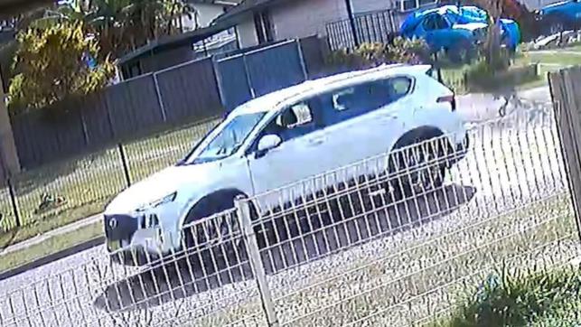 Strike Force Breve detectives have released vision of two cars they say were travelling in convoy at Raymond Terrace following the shooting murder of David King at Salt Ash on August 29, 2021. Picture: NSW Police.