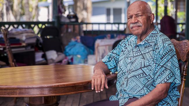 Former Fijian prime minister and coup leader Sitiveni Rabuka, 73, at his home in the capital Suva. Picture: Shiri Ram