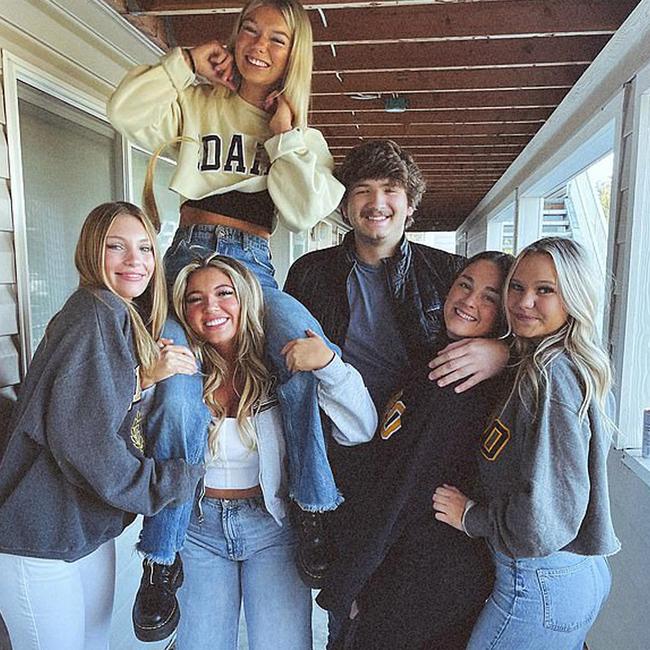 University of Idaho students Kaylee Goncalves (second from left, bottom) and Madison Mogen (second from left, top), Ethan Chapin (centre) and Xana Kernodle (second from right). Picture: © ZUMA Press Wire/ZUMA Press Wire