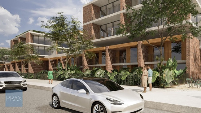 Artist's impression of how the low-rise residential could look. Picture: PRAX Studio