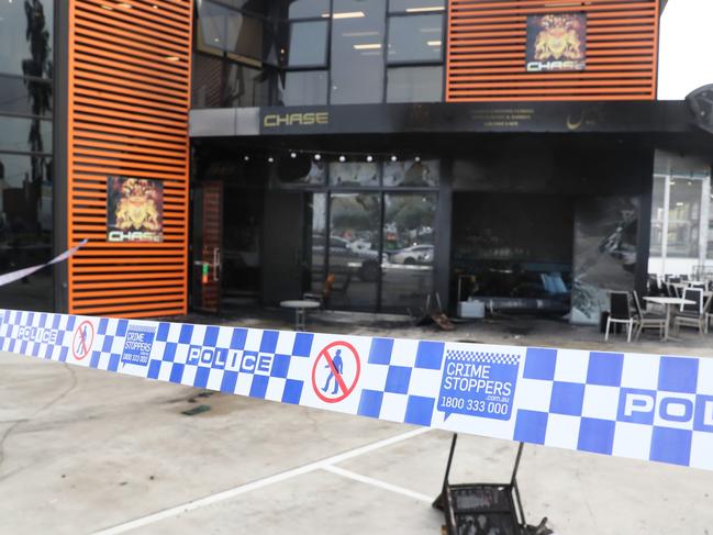 Police on scene at a suspicious restaurant fire on Dalton road in Thomastown. Wedndesday, May 7. 2024. Picture: David Crosling