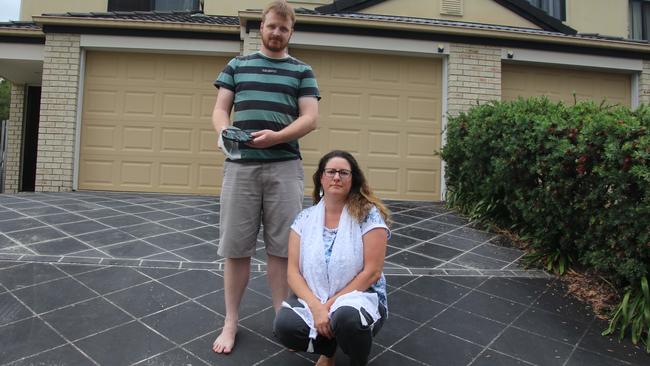 Pacific Pine's couple Sharne Webster and Alex Wright want to warns others to be super vigilant about their home’s security after they were robbed and their car was stolen. Photo: Emily Toxward