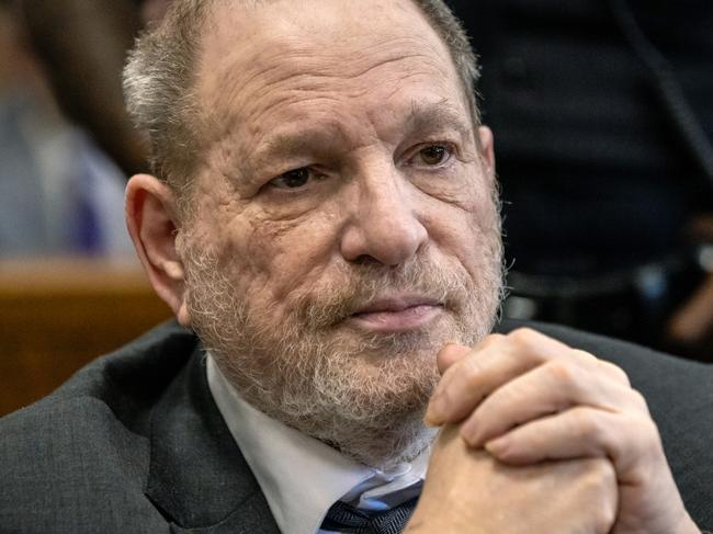 NEW YORK, NEW YORK - MAY 19: Former film producer Harvey Weinstein appears for his retrial at Manhattan Criminal Court on May 19, 2025 in New York City. Harvey Weinstein faces a retrial on rape and sex assault charges for which a previous 2017 conviction was overturned by an appeals court that ruled the way witnesses were handled was unlawful. (Photo by Stefan Jeremiah-Pool/Getty Images)