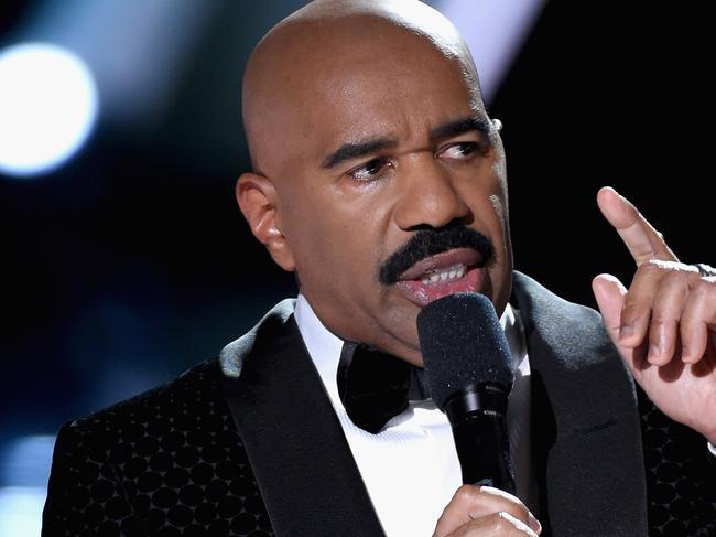 LAS VEGAS, NV - DECEMBER 20: Television personality Steve Harvey hosts the 2015 Miss Universe Pageant at The Axis at Planet Hollywood Resort & Casino on December 20, 2015 in Las Vegas, Nevada. (Photo by Ethan Miller/Getty Images)