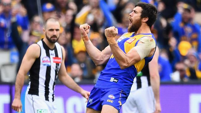 Josh Kennedy’s three goals proved the difference. Picture: Getty Images