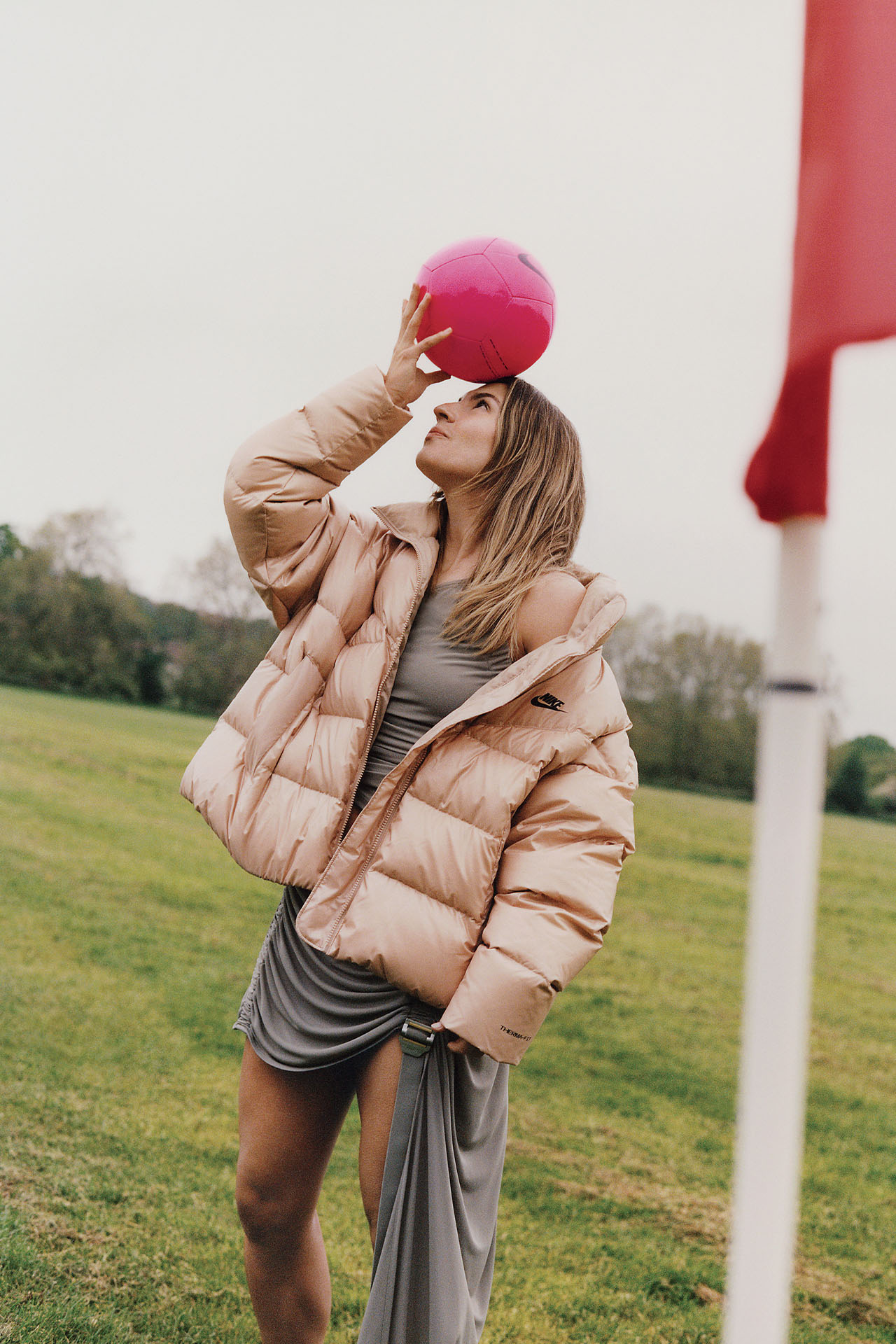 Catley in her Vogue Australia shoot in partnership with Nike ahead of the World Cup. Photography by James Robjant, styling by Harriet Crawford