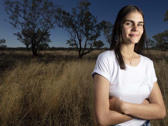 Venessa Harris, who was diagnosed with Ewing sarcoma as a 12 year old. She’s now 17 and still coming to terms with life post-treatment. Photo: Lachie Millard