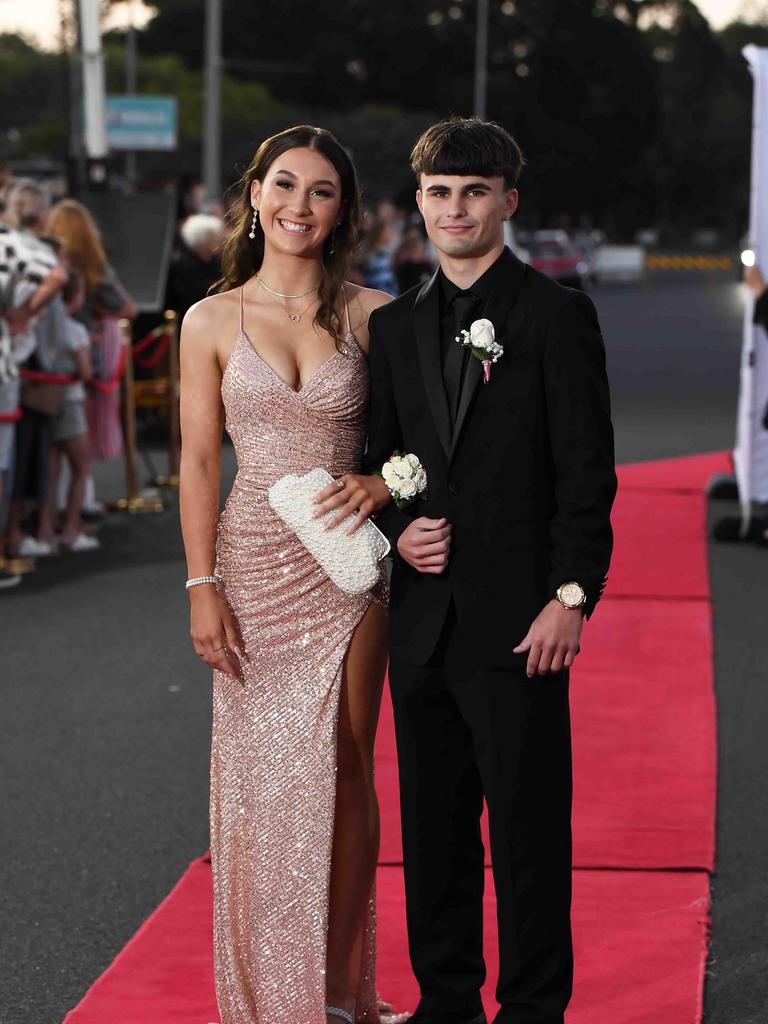 Joshua Payne & Jackson Legge at Xavier Catholic College year 12 formals. Picture: Patrick Woods.