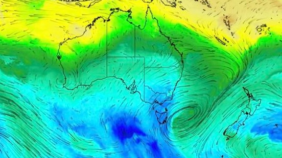 A large pool of cold air that originated over waters near Antarctica will spread across southeastern Australia from this weekend into next week. Picture: Weatherzone