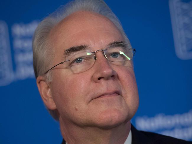 US Secretary of Health and Human Services Tom Price has resigned. Picture: AFP/Saul Loeb