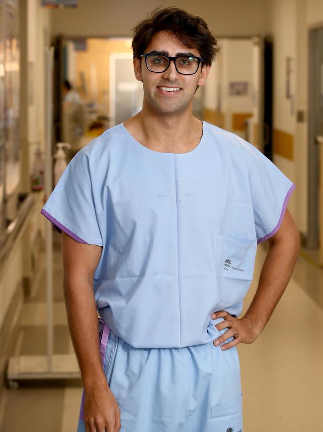 Dr Django Nathan pictured outside a COVID-19 ward. Picture: Toby Zerna