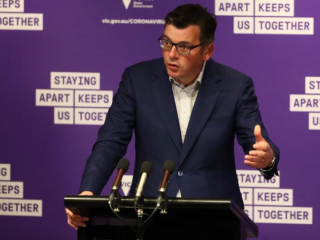 Daniel Andrews is standing firm on the issue of a curfew. Picture: Robert Cianflone/Getty Images