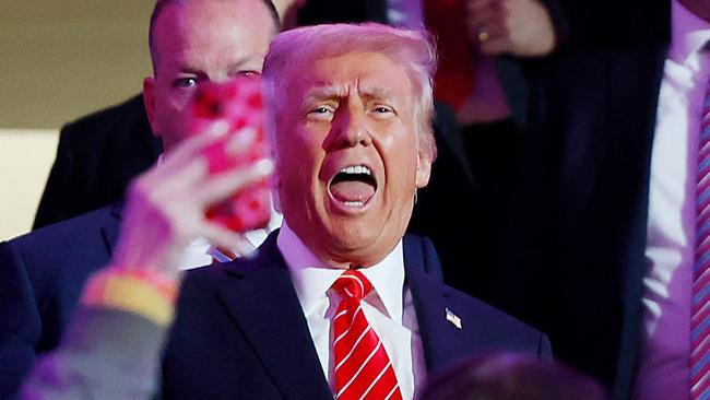 WASHINGTON, DC - JANUARY 19: President-Elect Donald Trump walks to the stage at his victory rally at the Capital One Arena on January 19, 2025 in Washington, DC. Trump will be sworn in as the 47th U.S. president on January 20.   Anna Moneymaker/Getty Images/AFP (Photo by Anna Moneymaker / GETTY IMAGES NORTH AMERICA / Getty Images via AFP)