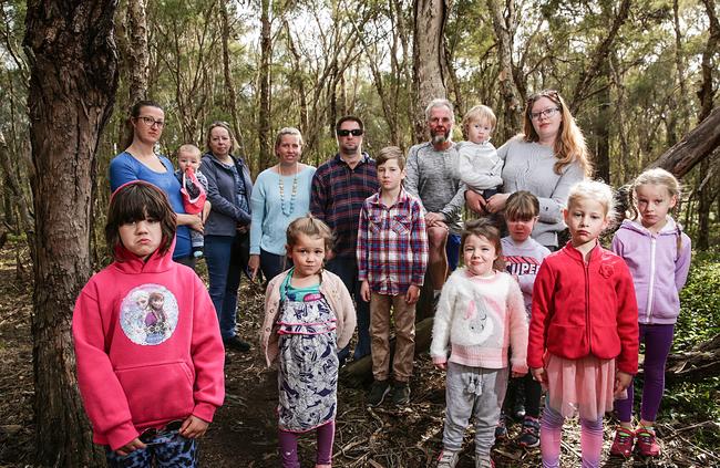 Families want urgent action to make their park safe for them again. Picture: Carmela Roche