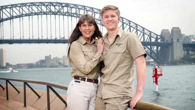 Terri and Robert Irwin feature in a Discovery special called Crikey! It’s The Irwins: Life in Lockdown. Picture: Richard Dobson