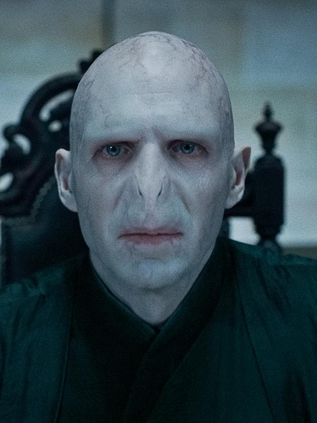 Fiennes played Voldemort.