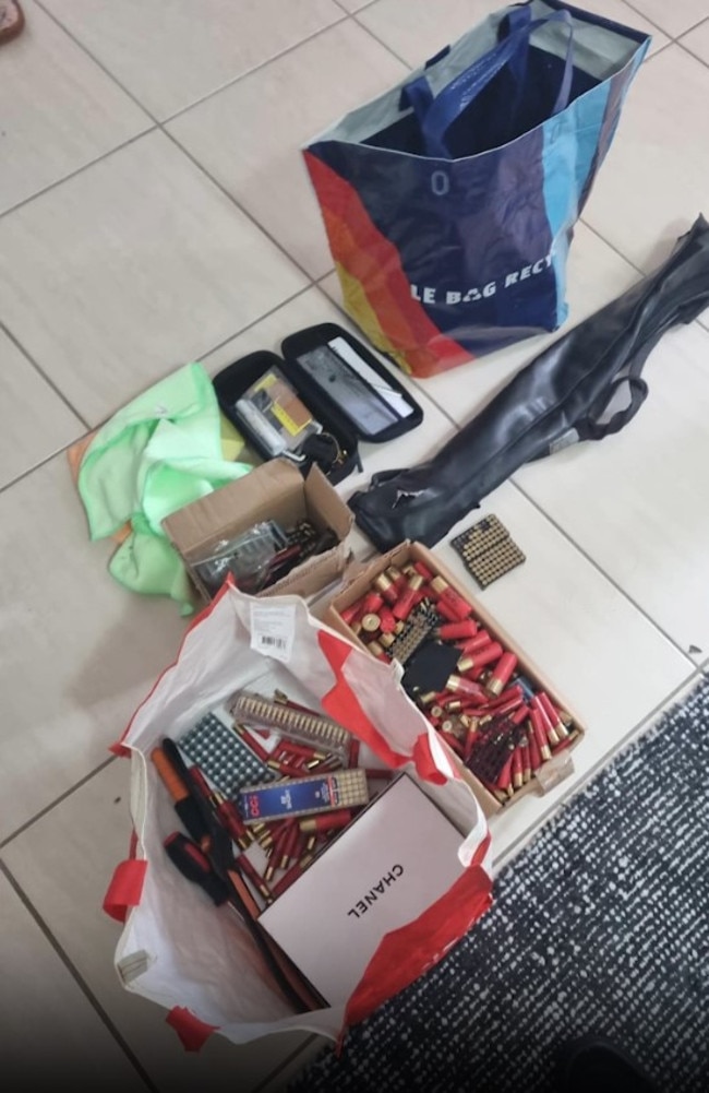 Police allegedly seized drugs, cash, and weapons in the raids at Surfers Paradise and Biggera Waters. Picture: QPS