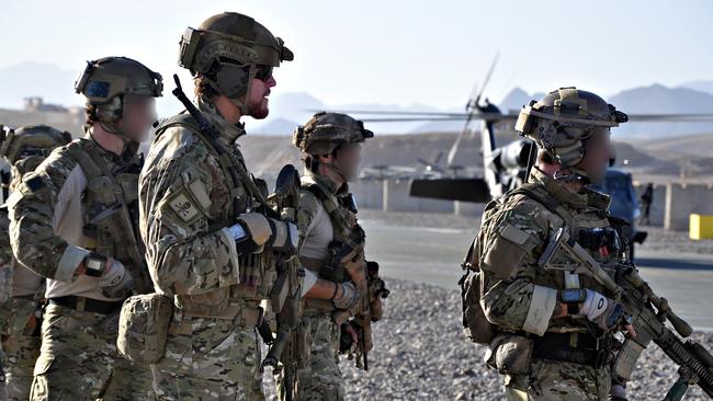 Mr Roberts-Smith pictured in Afghanistan in 2010 before the Coalition offensive that would see him awarded the Victoria Cross.