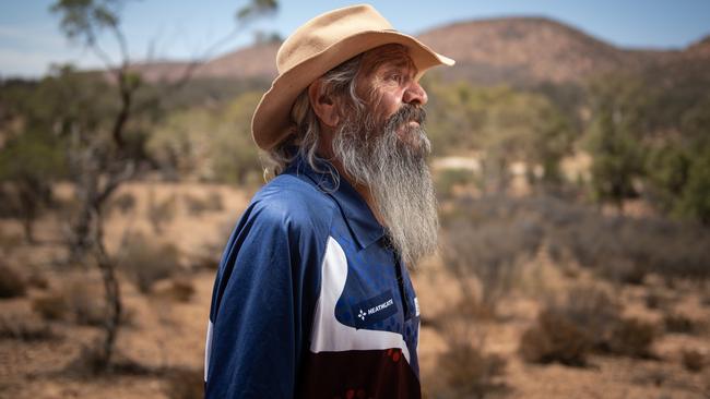 Cliff Coulthard and his family run the Iga Warta cultural experience about 1 hour drive from Leigh Creek. Picture: Brad Fleet