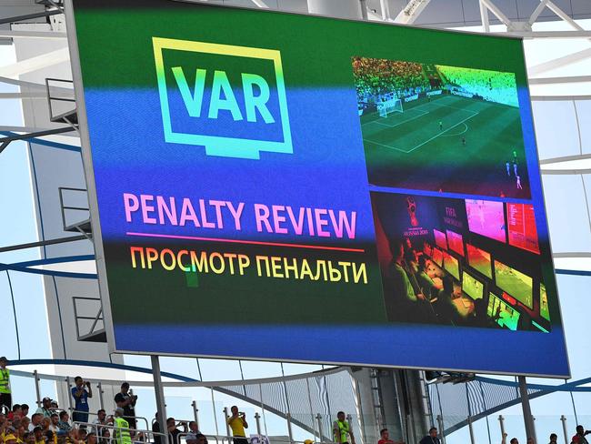 The VAR has made a mostly positive contribution to Russia 2018. Picture: AFP