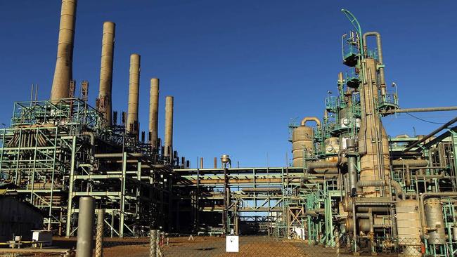 A Libya oil refinery. Picture: AFP