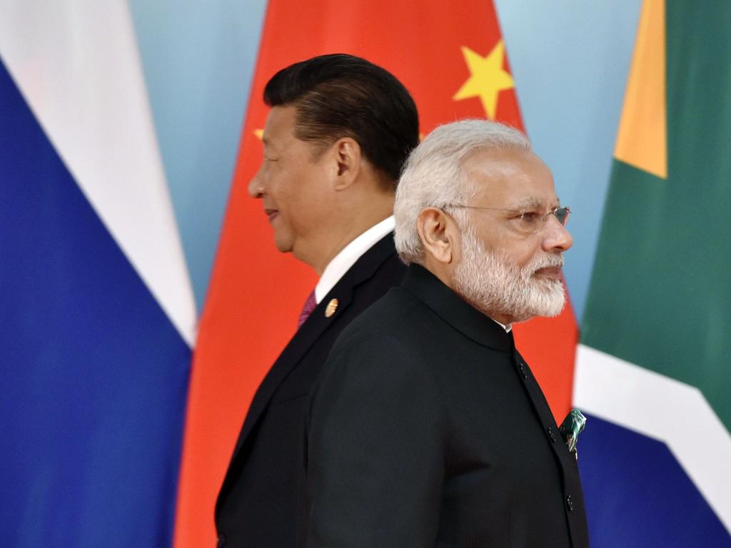 Diplomatic relations between China and India have deteriorated. Picture: AFP
