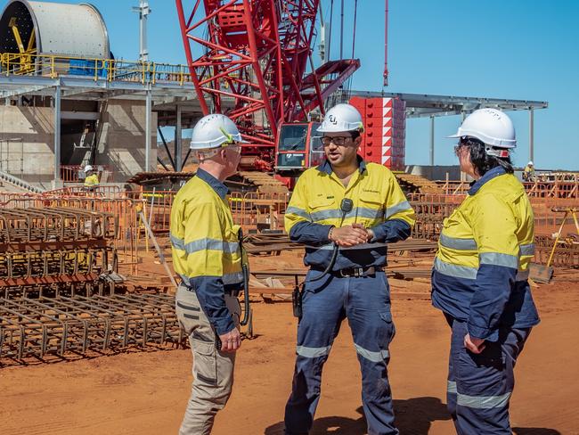 Workers at Liontown Resources' Kathleen Valley project in Western Australia.   Picture: Supplied