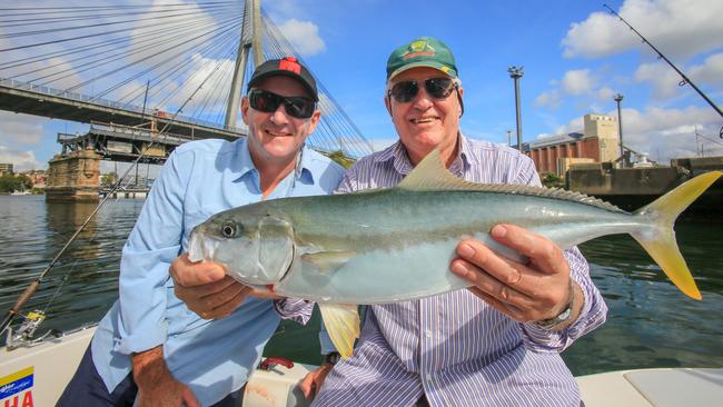 Fisheries Minister Nial Blair (left) is a keen fisher and organised a crisis meeting with anglers after the proposed bans were announced. Picture: Al McGlashan