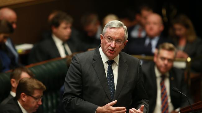 Brad Hazzard in the Legislative Assembly. Picture: Cameron Richardson.