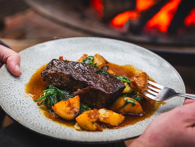 Slow by DC’s generous portion of fork-tender beef short-cut ribs with crispy, perfectly salted roast potatoes. Picture: Raef Sawford/ DarkLab