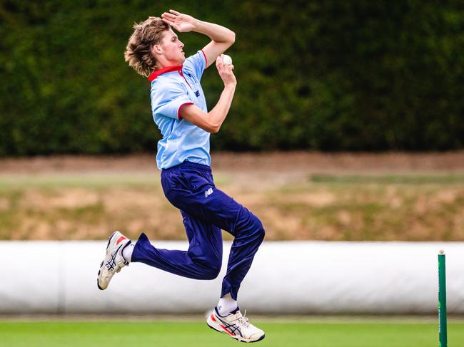 Addison Sherriff in action at last season’s U17 nationals. Picture: Cricket Australia.