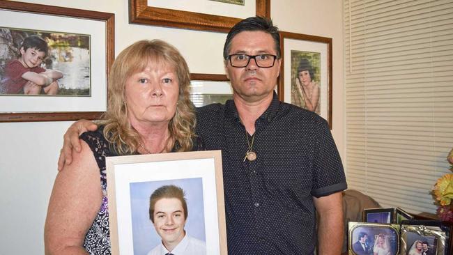 HEARTBREAKING SPEECH: Tricia and Tasos Barounis, parents of Maryborough teen Yanni Barounis, spoke of their loss at the LNP State Convention during a motion calling for greater mental health support. Picture: Blake Antrobus