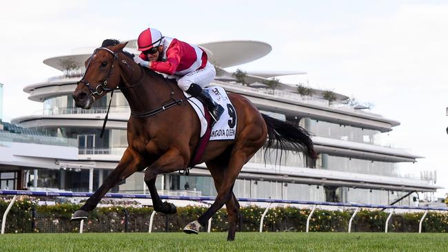 Arcadia Queen won two Group 1s in the Melbourne spring, including the Mackinnon Stakes.