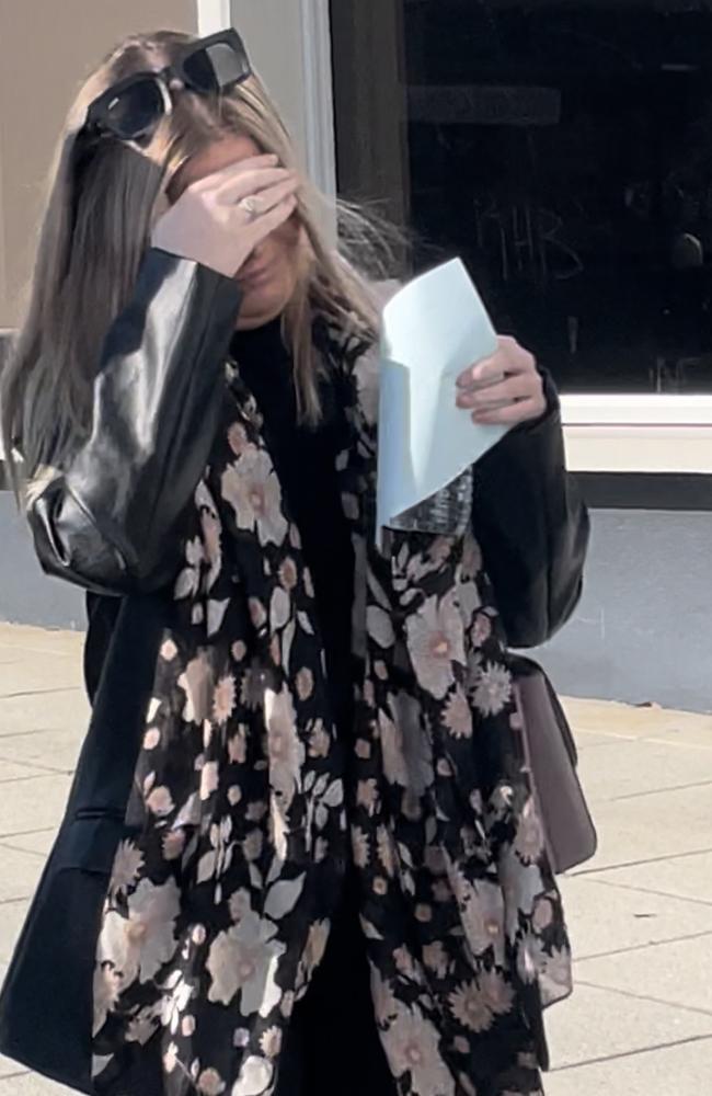 Former correctives officer Amber Clavell leaves Penrith Court.