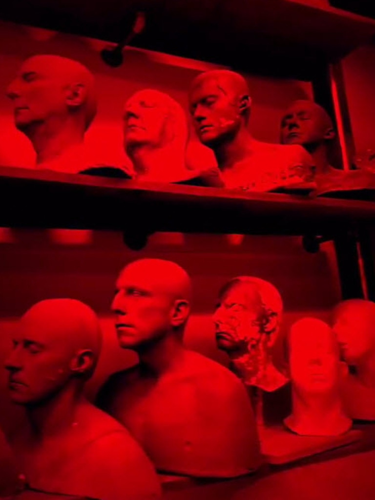 Nothing to see here, just a red room full of heads.