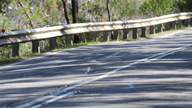 A section of Belair Rd up to the Windy Point Lookout. Picture: Tait Schmaal