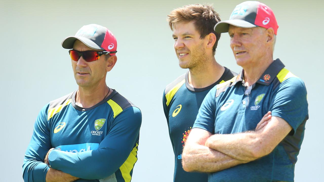 Chappell (right) has had a long and distinguished career in Australian cricket. (Photo by Jason McCawley/Getty Images)