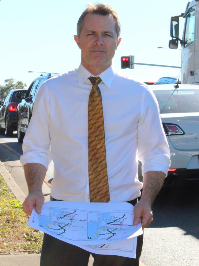 Blaxland MP Jason Clare says an overpass will help improve traffic.