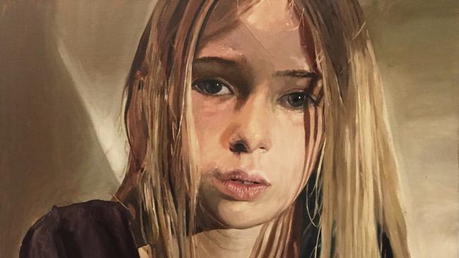 TALENT: Trinity Leonard's oil painting "Hannah", that won the 2018 Border Art Prize. Picture: Supplied.