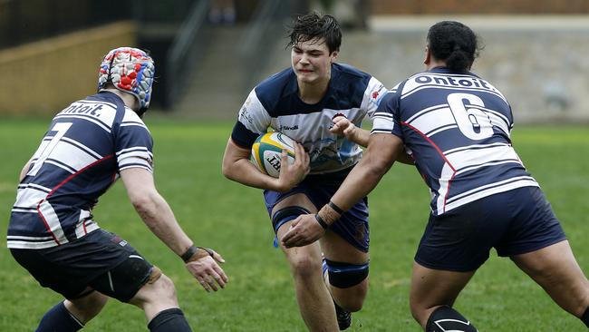 NSW Barbarian's Harrison Bortolussi with the ball at last year’s event.