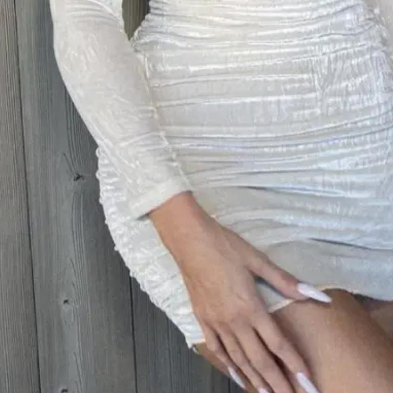 Khloe's hand appeared to be longer than usual. Picture: Instagram