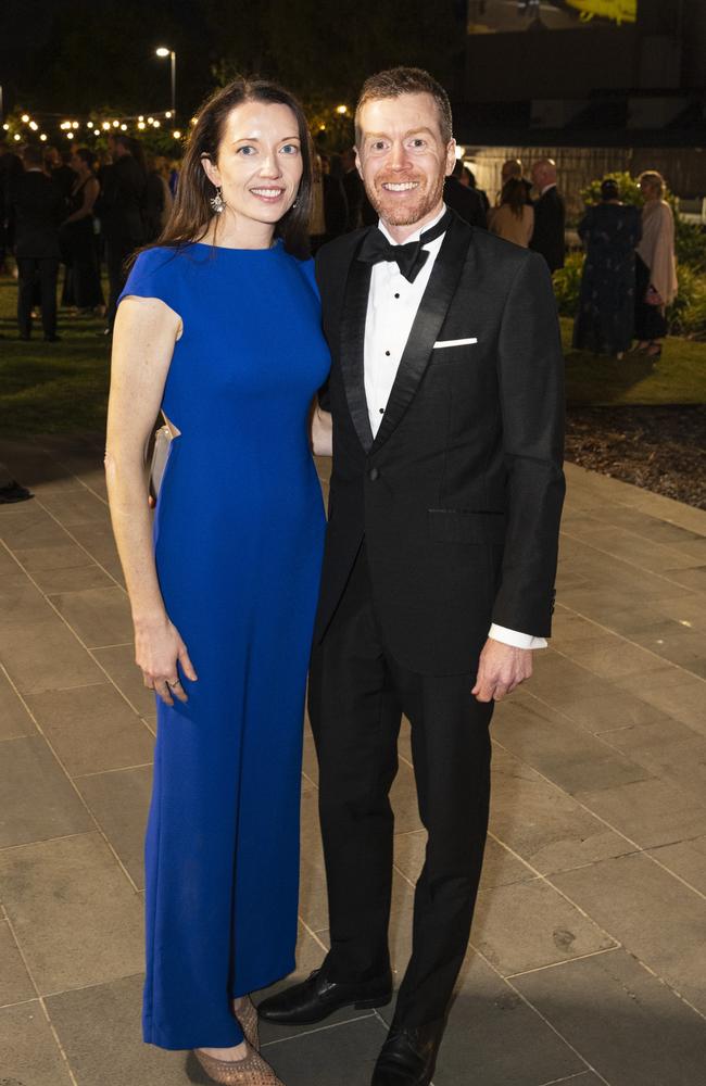 Lauren and Anthony Kirk at LifeFlight Toowoomba Gala at The Goods Shed, Saturday, May 18, 2024. Picture: Kevin Farmer